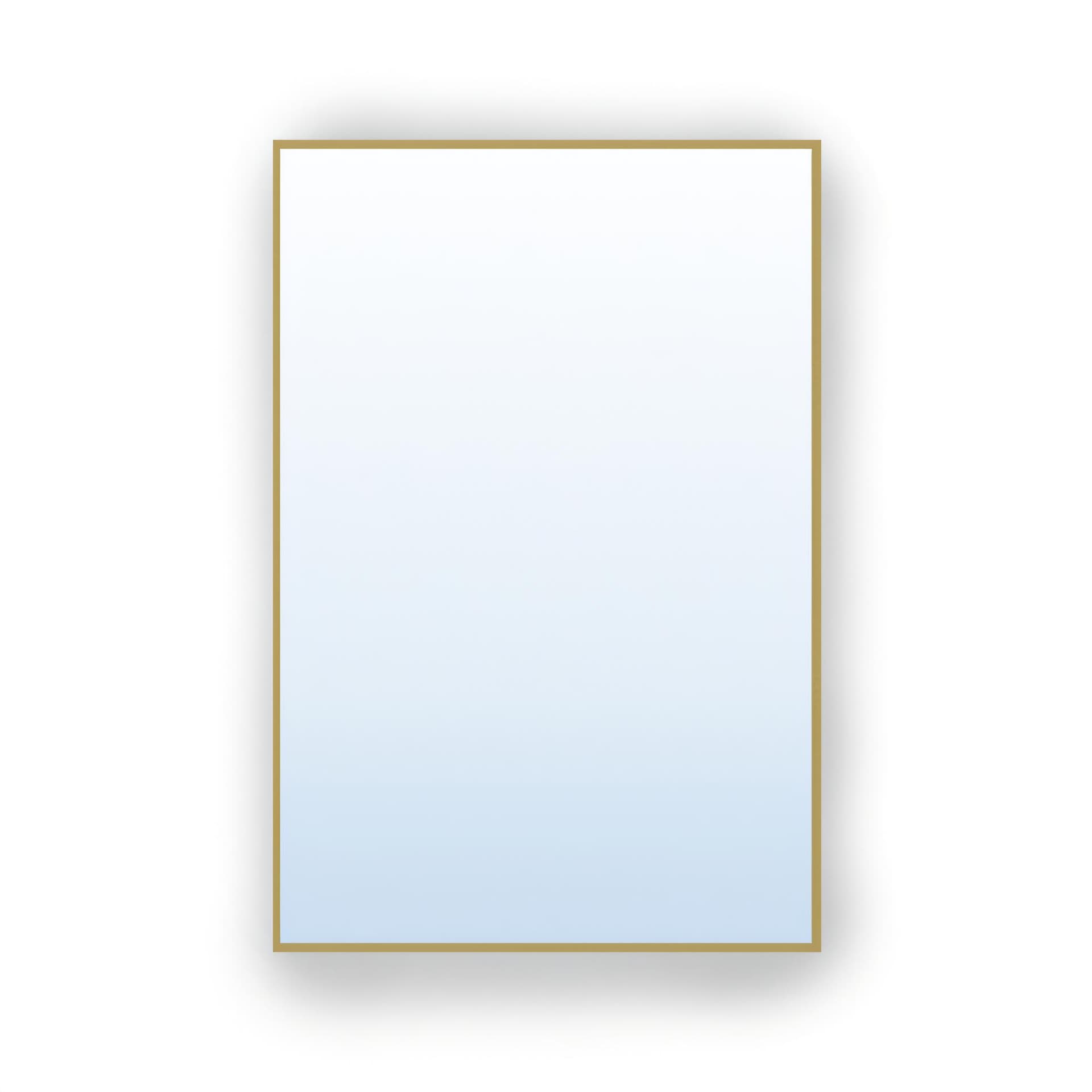 Rectangular mirror Tiny Border Straight 90x60 cm, gold, Baltica