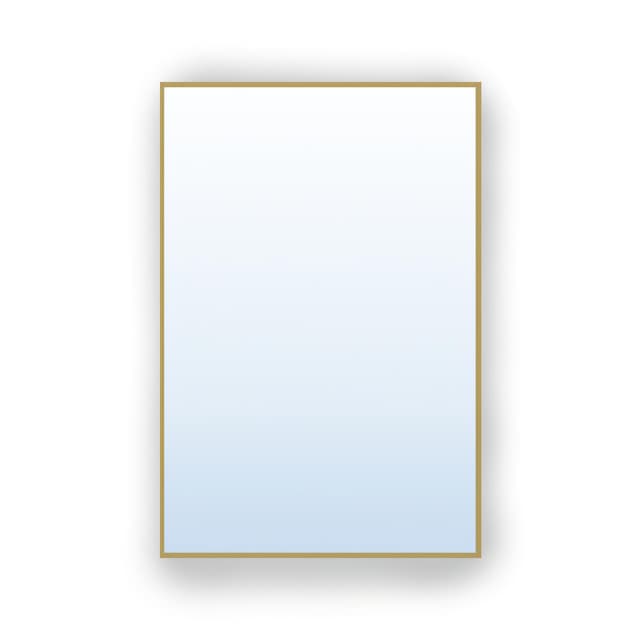 Rectangular mirror Tiny Border Straight 90x60 cm, gold, Baltica - DIMENSION