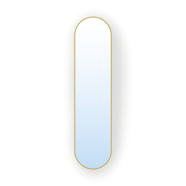 Oval mirror Tiny Border Pastille 120x60 cm, gold, Baltica - DIMENSION
