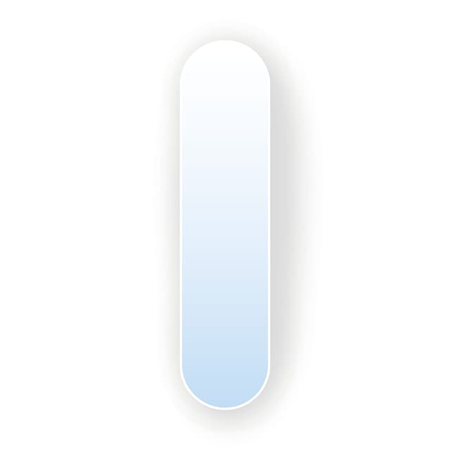 Oval mirror Tiny Border Pastille 140x60 cm, white, Baltica - DIMENSION