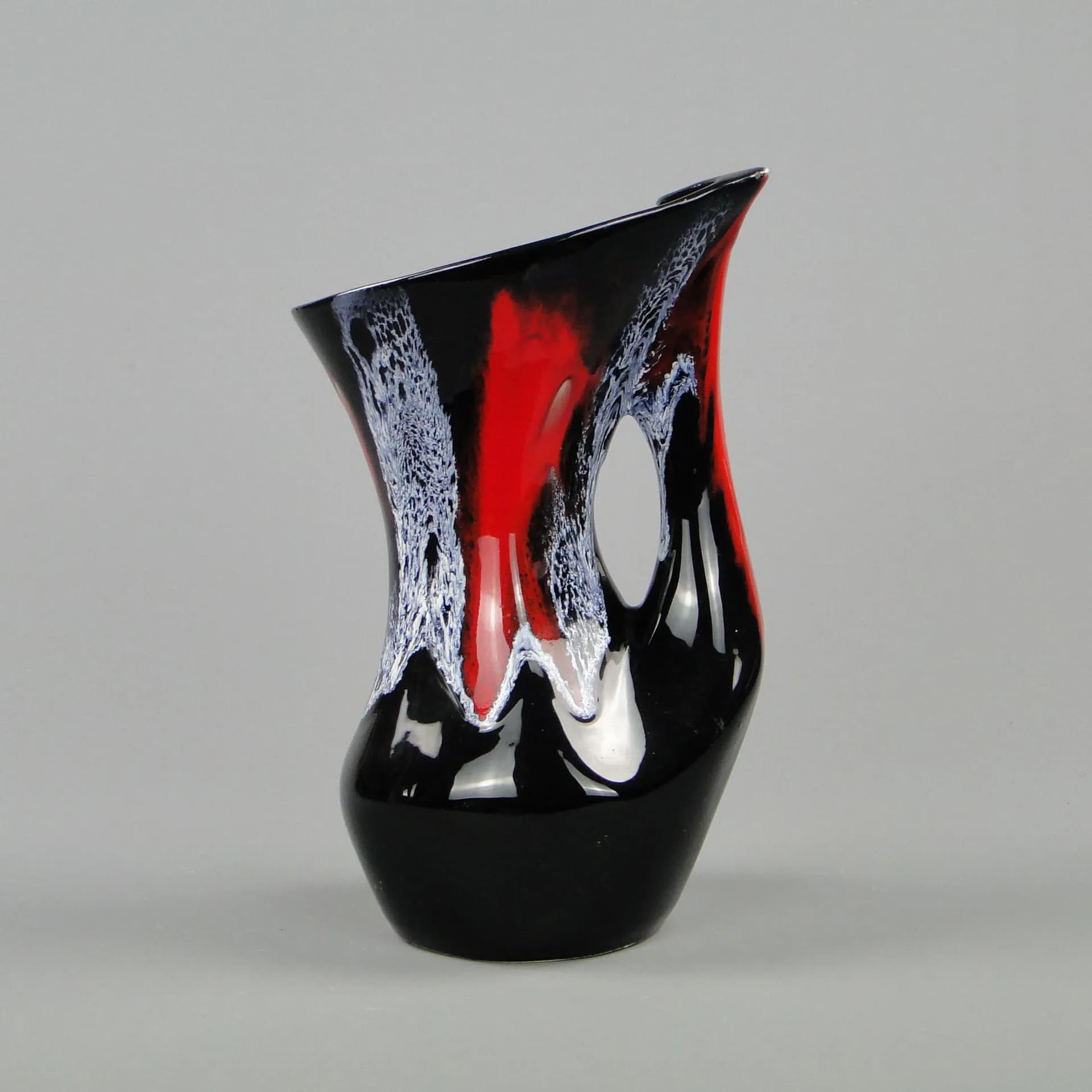 Wazon, Vallauris, ceramika multikolor, Francja, lata 60. - 11808