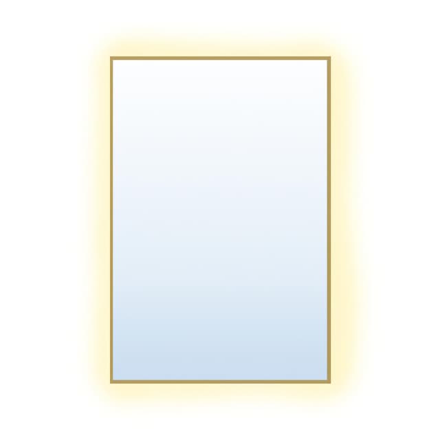 Rectangular Mirror Tiny Border Straight 90x60 cm, gold, neutral light, Baltica - DIMENSION