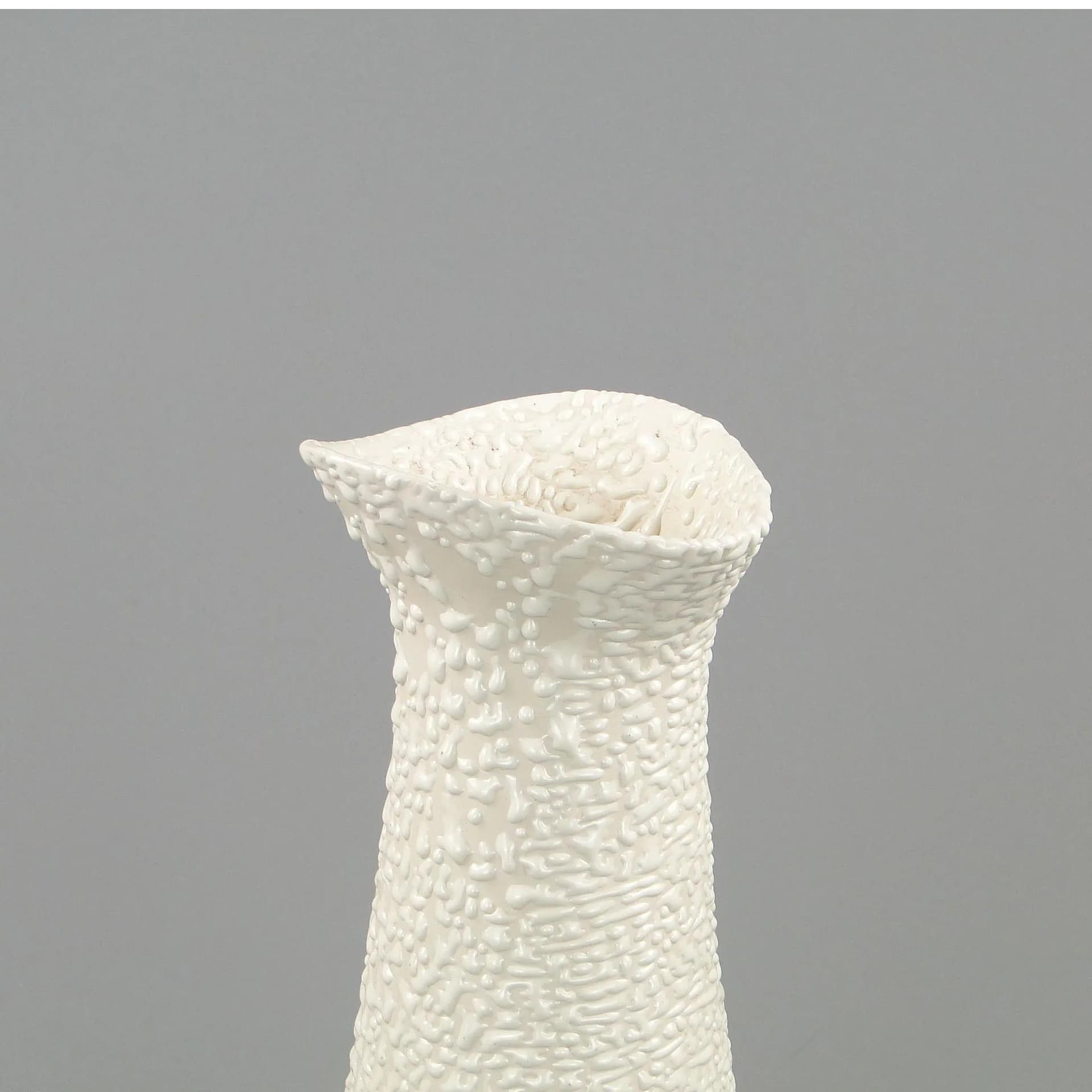 Wazon New Look, ivory white, porcelit, proj. W. Gołajewska, Polska, lata 60. - 11800