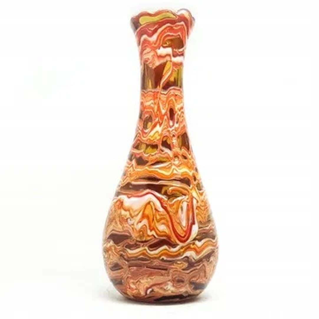 Wazon Mid-century modern, szkło sodowe, proj. J.S. Drost, Ząbkowice, Polska, lata 70. - 175219