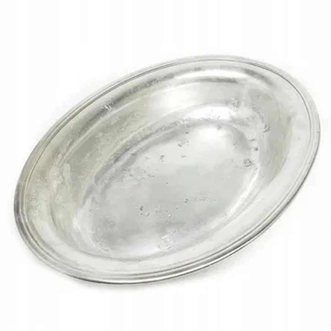 Biedermeier platter, silver-plated brass, Poland, 19th c. - 175240