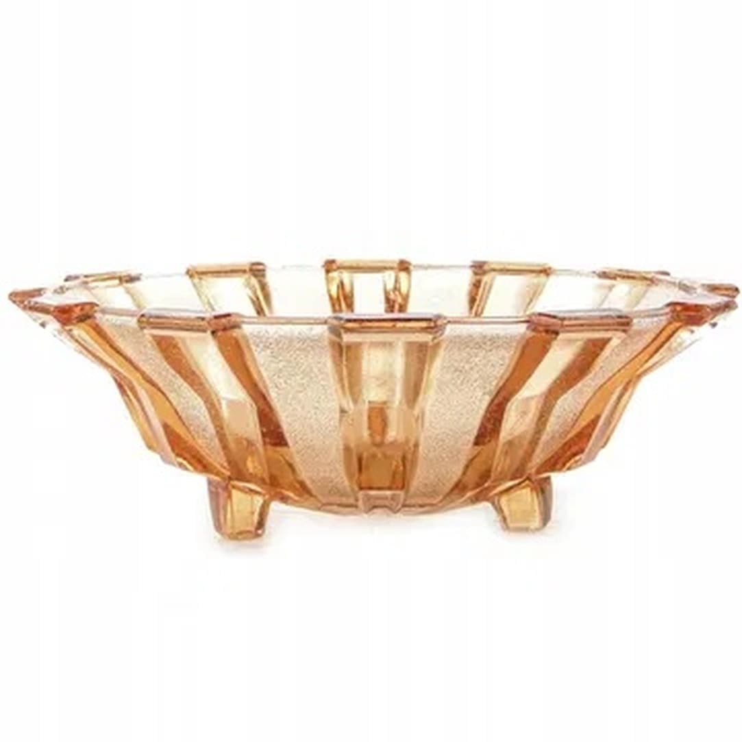 Art Deco centerpiece bowl, glass, Val Saint Lambert, Belgium, 1950s. - 175259
