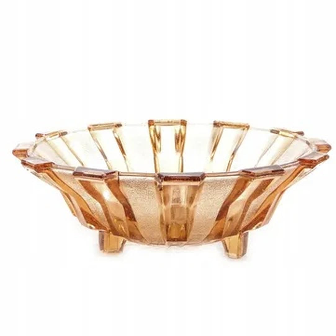Art Deco centerpiece bowl, glass, Val Saint Lambert, Belgium, 1950s. - 175261