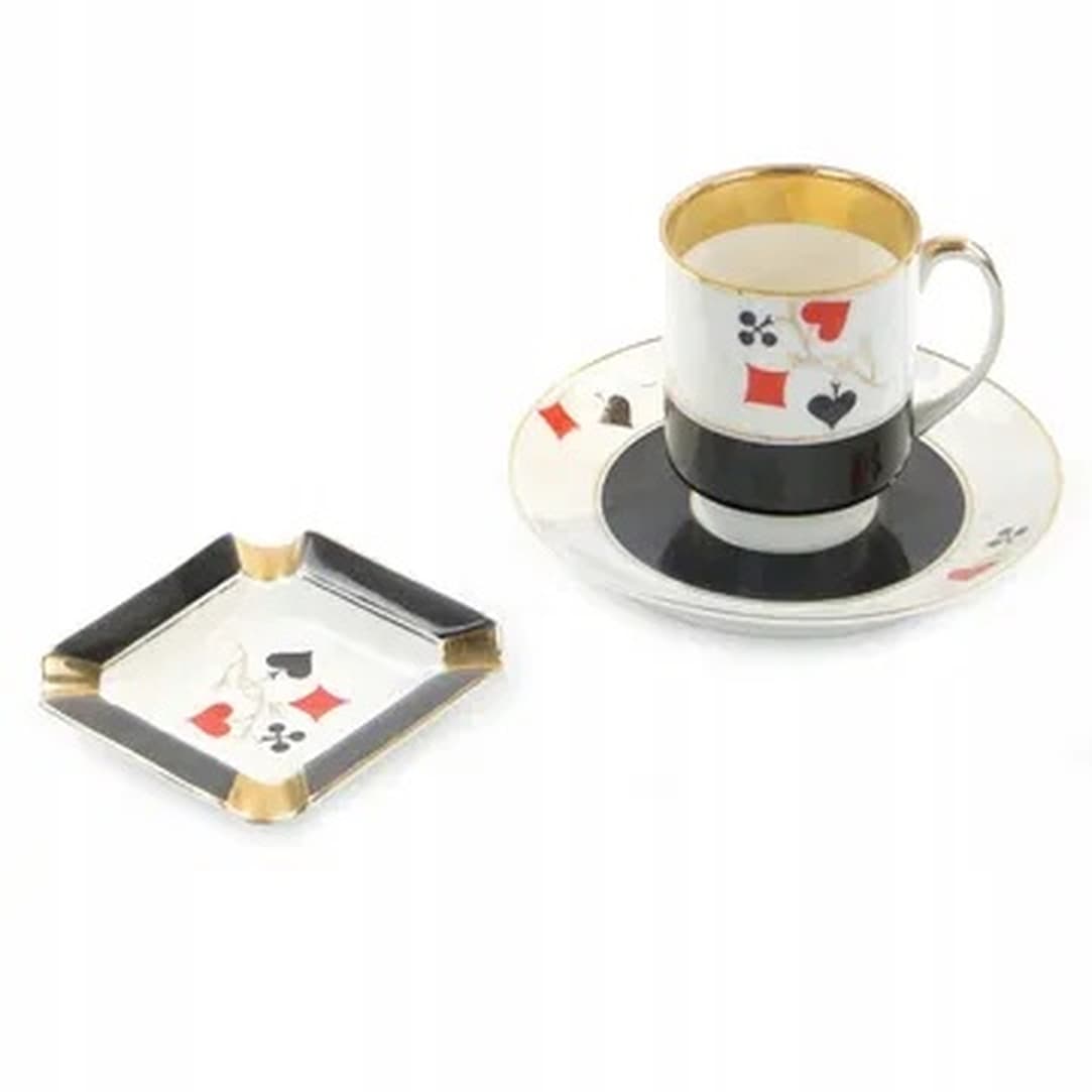 Joanna cup and saucer, mid-century modern, porcelain, Ćmielów, Poland, 1970s. - 175303