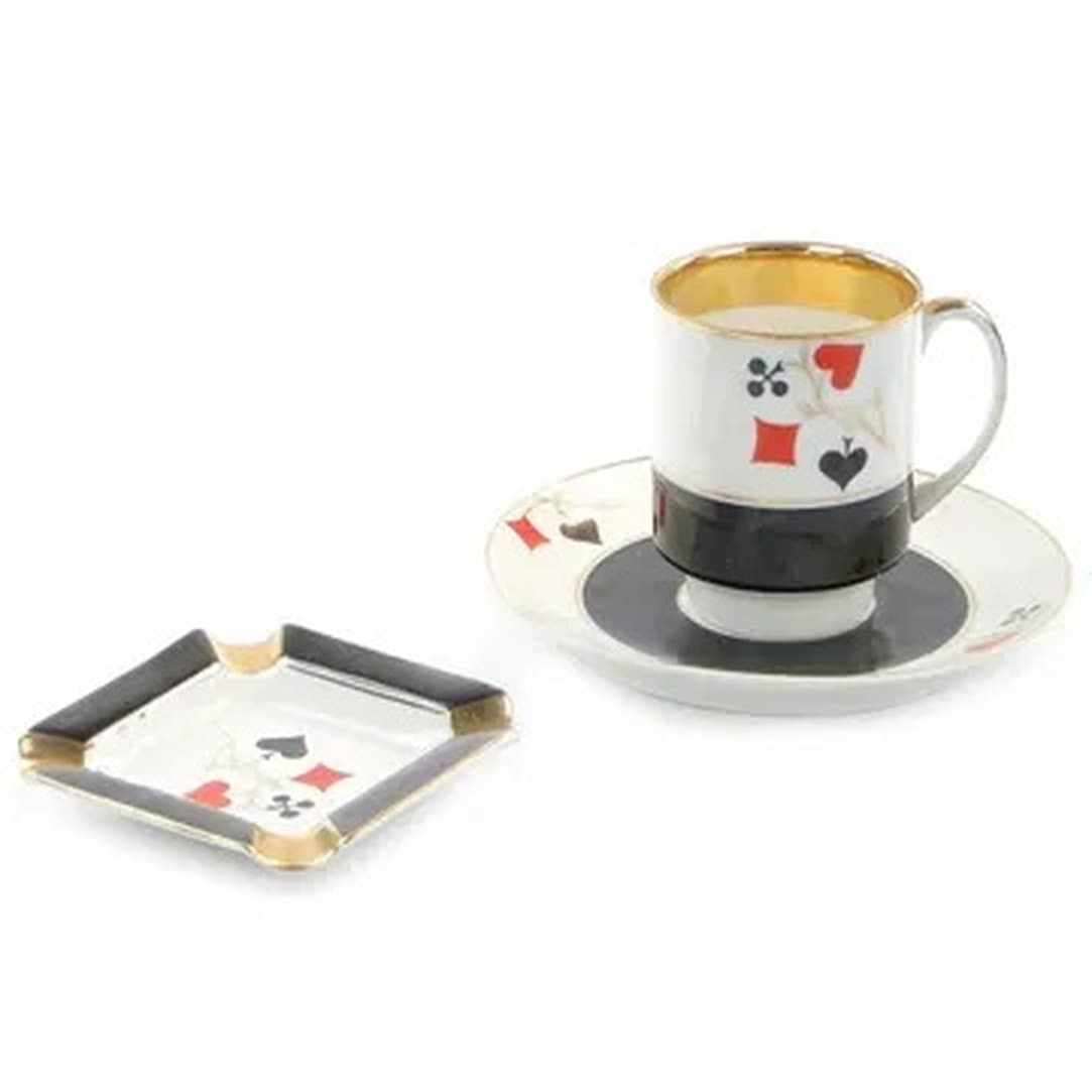 Joanna cup and saucer, mid-century modern, porcelain, Ćmielów, Poland, 1970s. - 175302