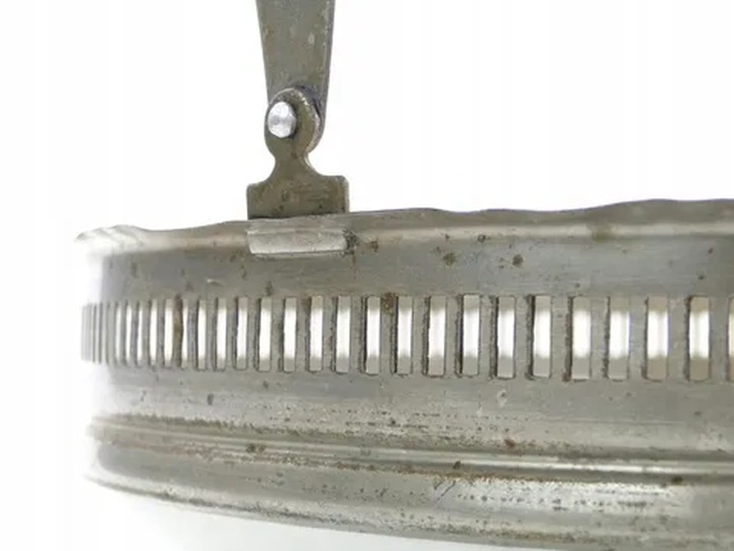 Art Nouveau fruit basket, chromed brass, glass, Germany, early 20th c. - 175351