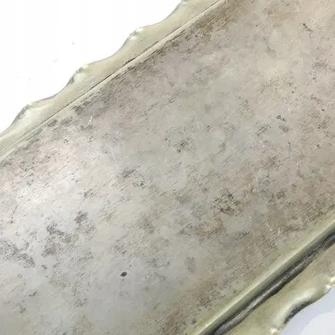 Tray, Art Nouveau, silver-plated brass, white porcelain, Austria, early 20th c. - 175395