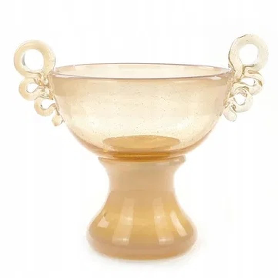 Modernist vase, glass, by J. Słuczan-Orkusz, Poland, 1970s.