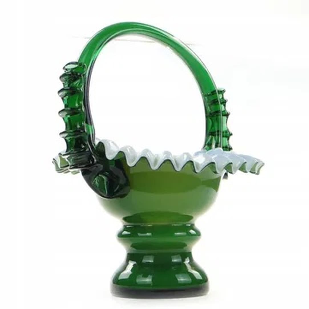 Fluted Vase, Mid-Century Modern, Glass, by L. Fiedorowicz, Poland, 1970s. - 175450