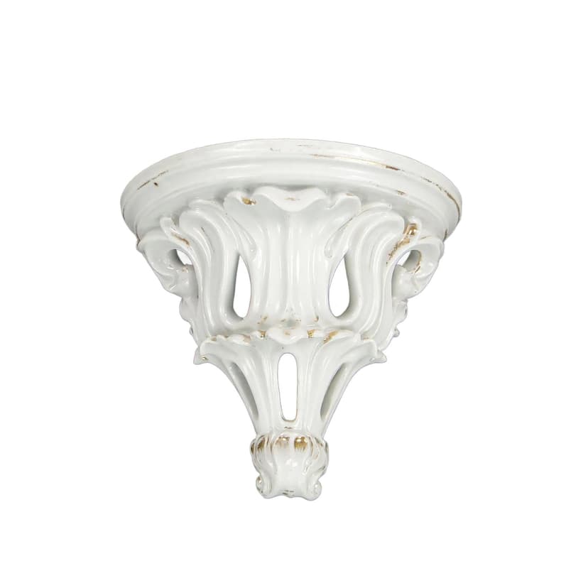 Konsola ścienna, rococo, porcelana ivory white, Austria, XIX w.
