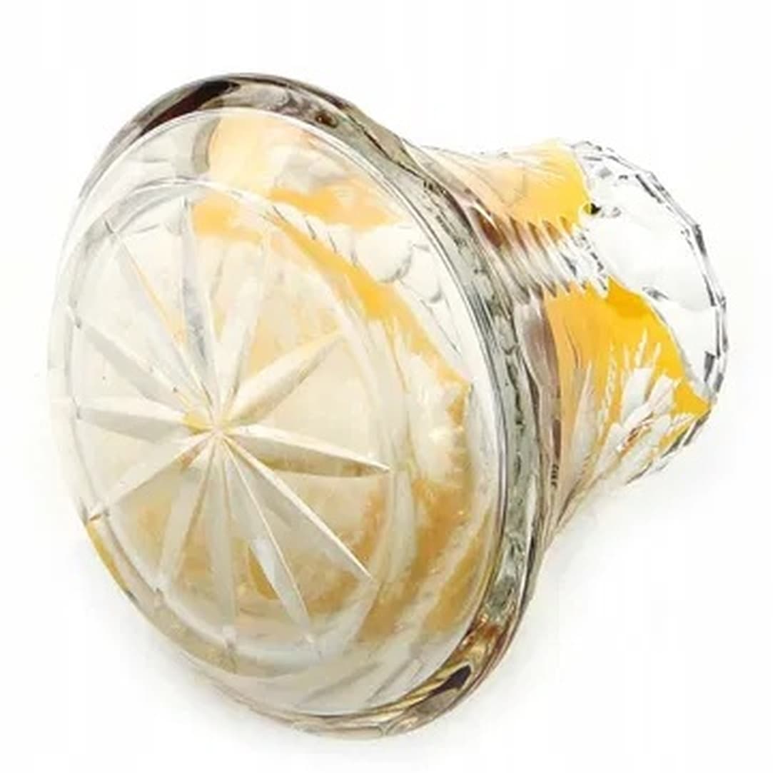 Rose vase, mid-century modern, glass, Poland, 1970s. - 175499