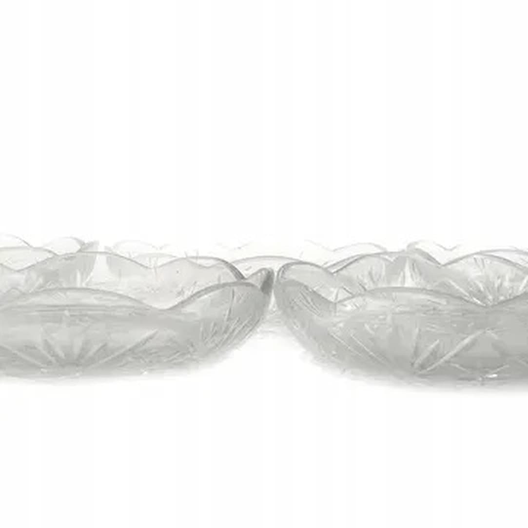 Dessert plate set, Art Deco, crystal, Huta Hortensja, Poland, 1930s. - 175504