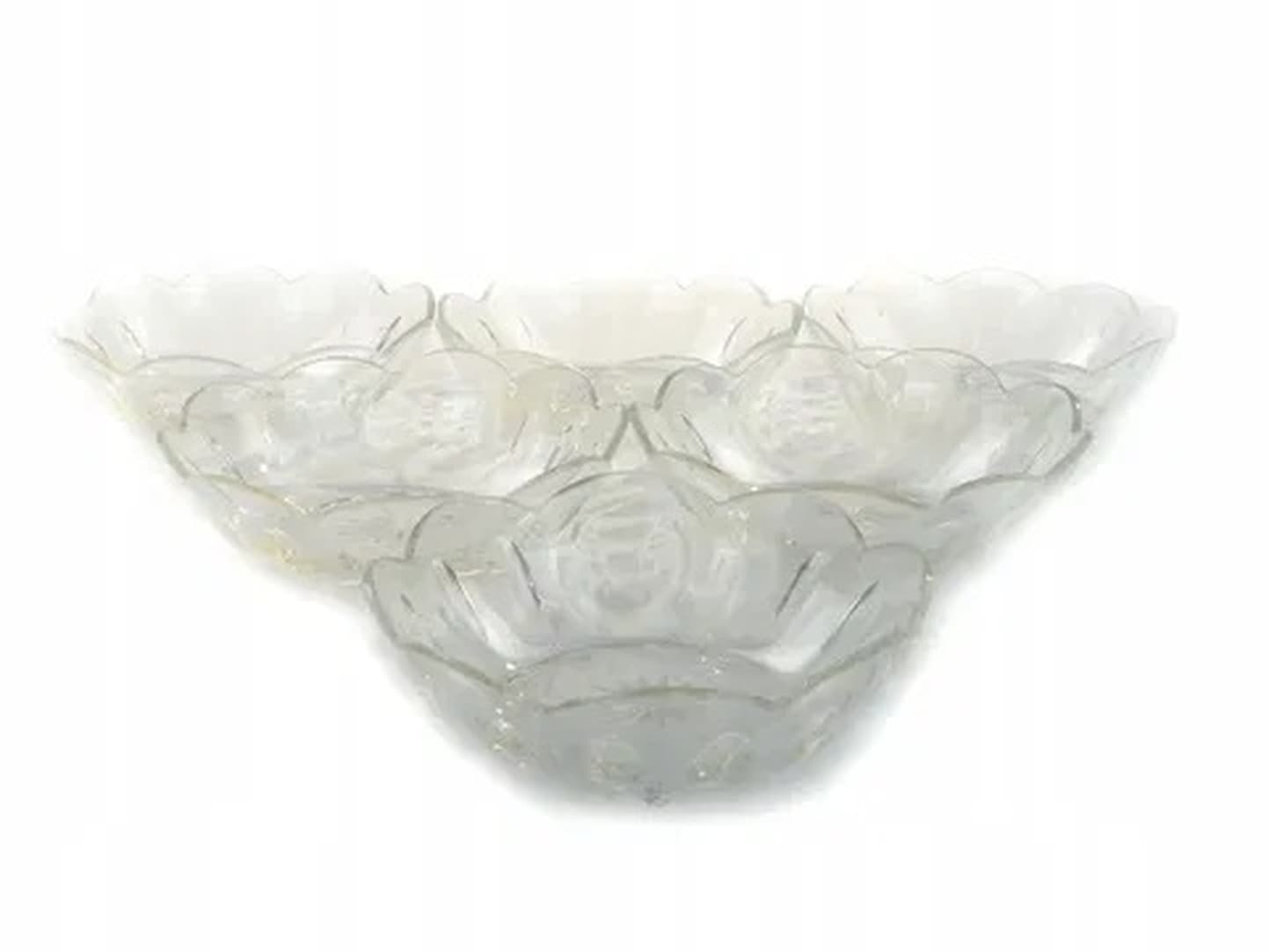 Dessert Plate Set, Art Deco, crystal, Huta Hortensja, Poland, 1930s. - 175514