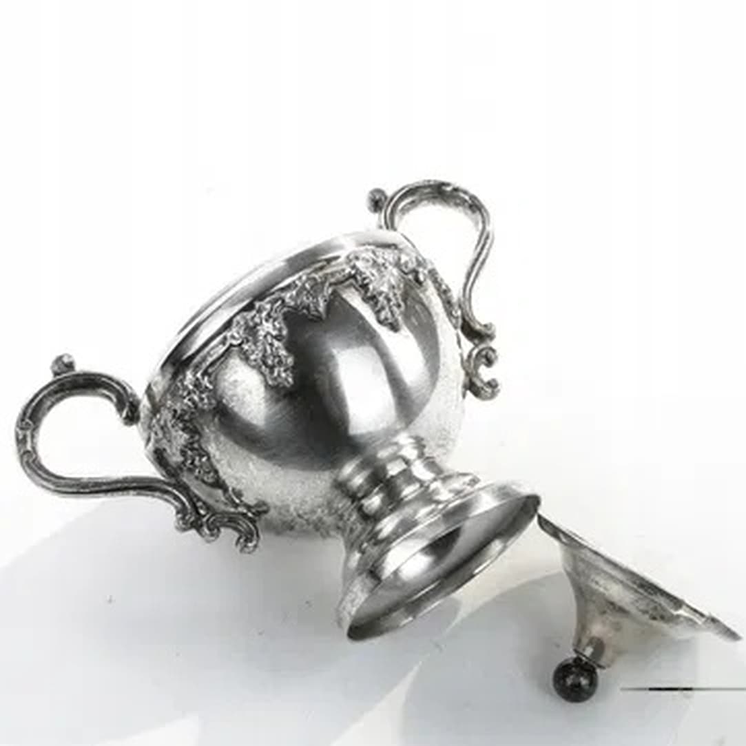 Art Nouveau sugar bowl, silver-plated brass, Germany, early 20th c. - 175530