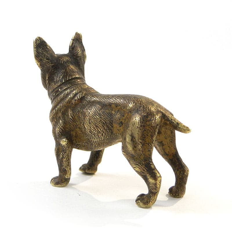 Figura buldoga, miniatura z brązu, Austria ok 1900. - 175588