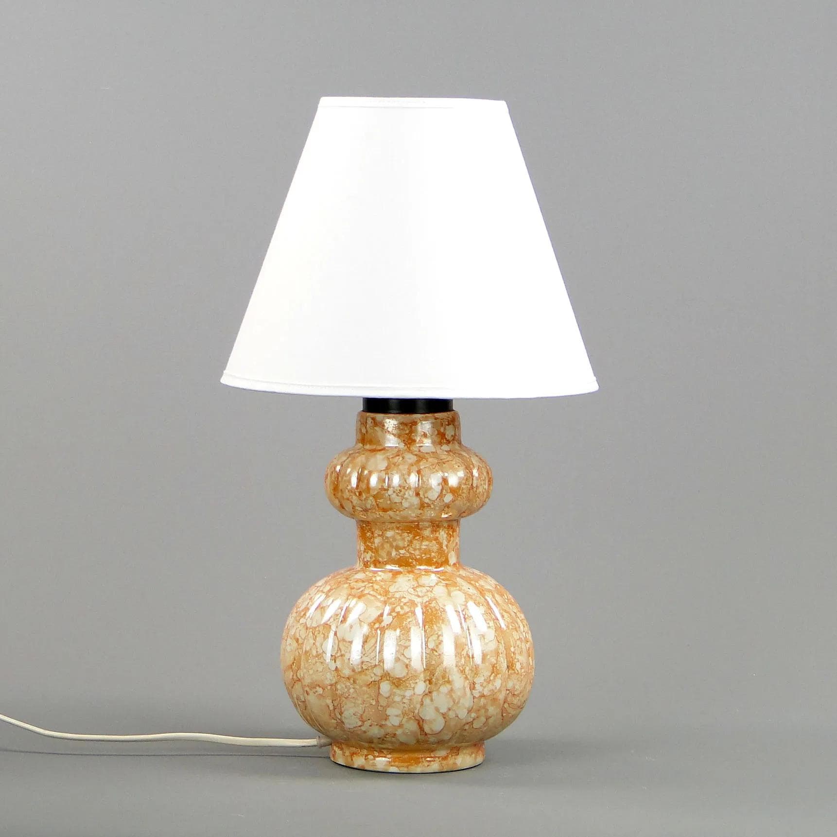 Table lamp, multicolor, porcelain, Poland, 1960s. - 11862