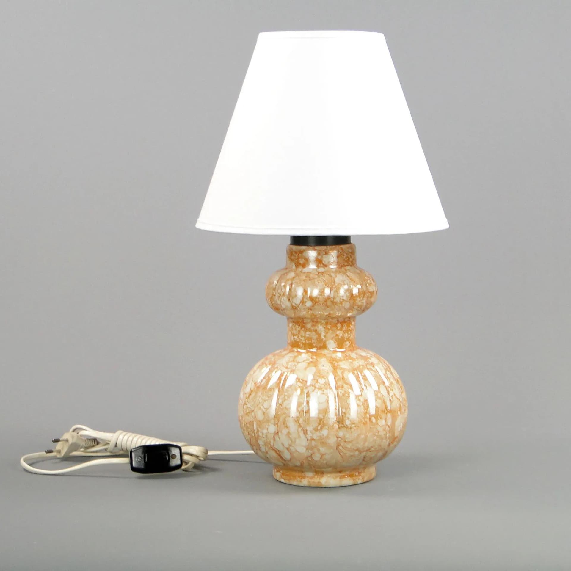 Table lamp, multicolor, porcelain, Poland, 1960s. - 11855
