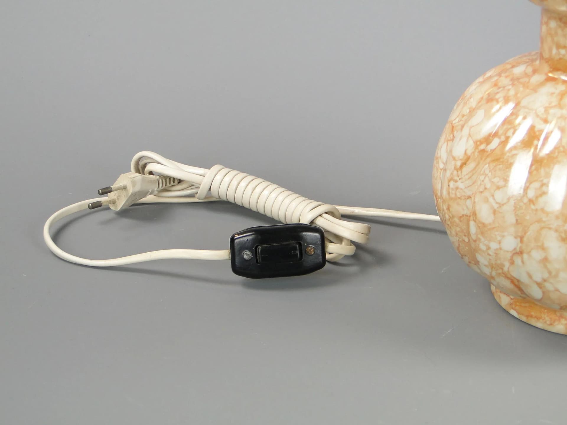 Table lamp, multicolor, porcelain, Poland, 1960s. - 11856