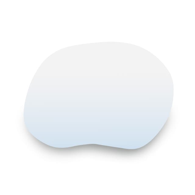 Irregular mirror Stain II No Edges 90x64 cm, Baltica - DIMENSION