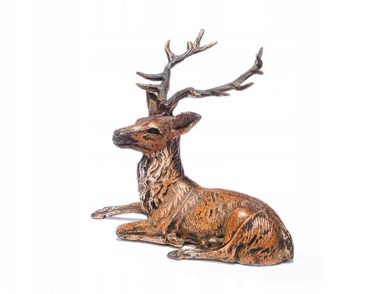 Figura jelenia, polichromowana, Austria 1900 - 175878