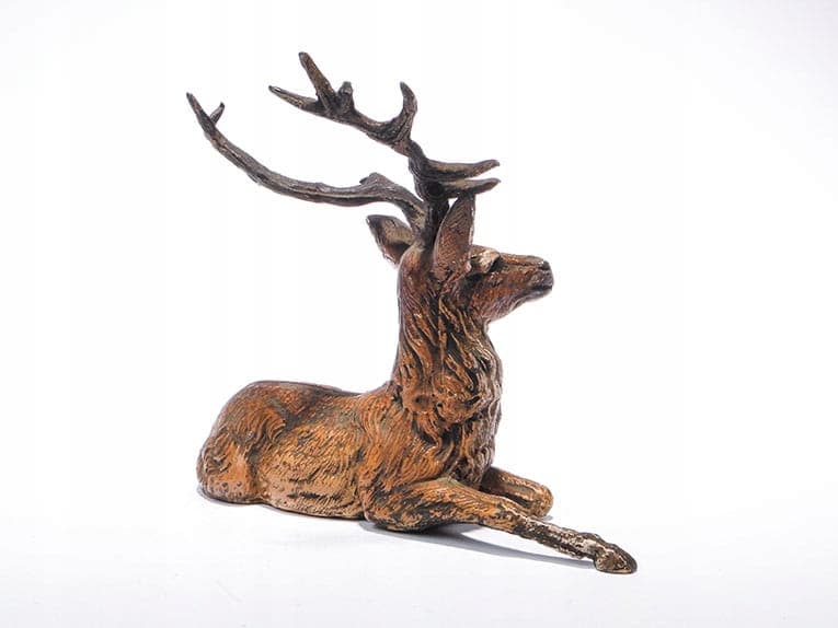 Figura jelenia, polichromowana, Austria 1900 - 175879