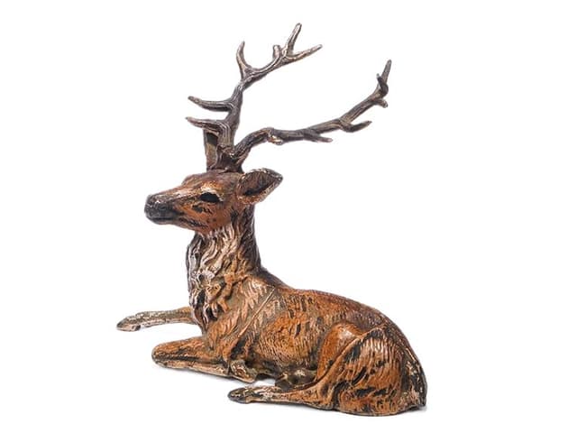 Figura jelenia, polichromowana, Austria 1900 - WYMIARY