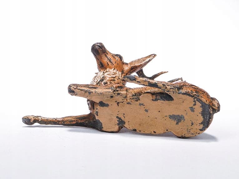 Figura jelenia, polichromowana, Austria 1900 - 175876