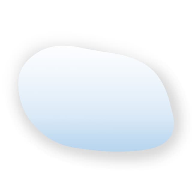 Irregular mirror Stain IV No Edges 90x64 cm, Baltica - DIMENSION