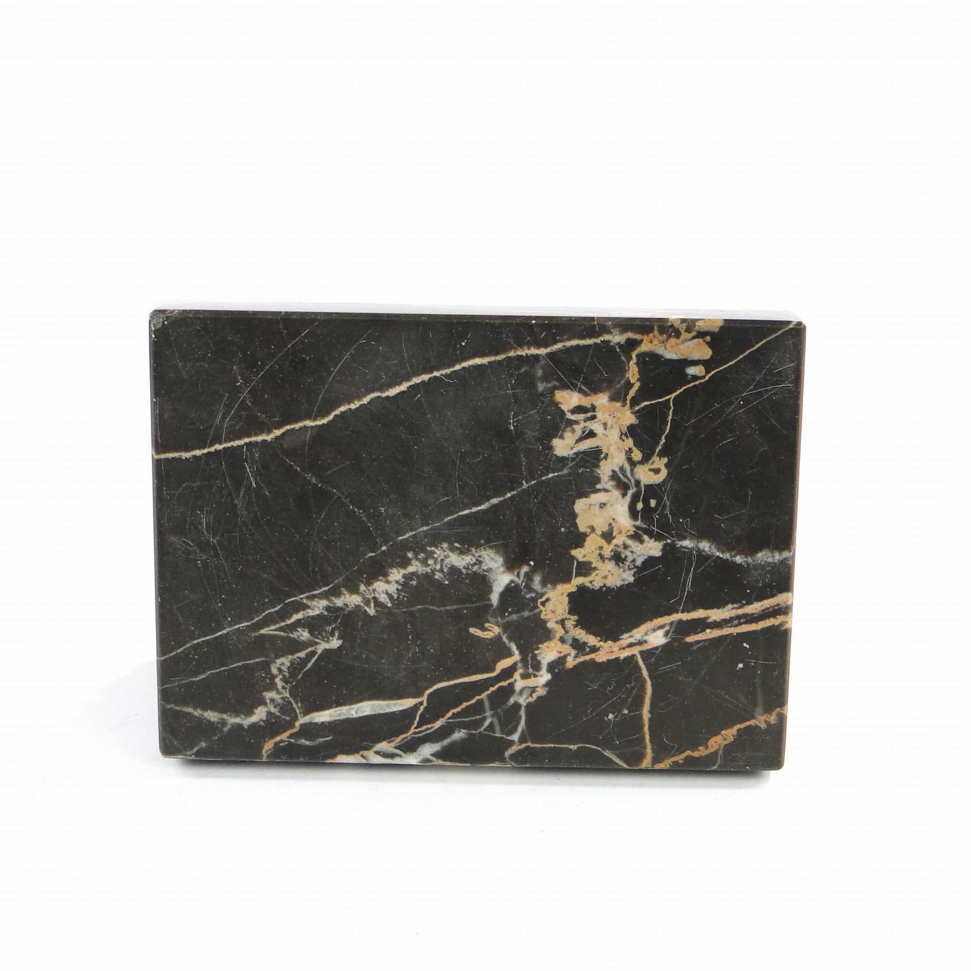 Paperweight, beige ceramic, black marble, Austria, early 20th c. - 175946