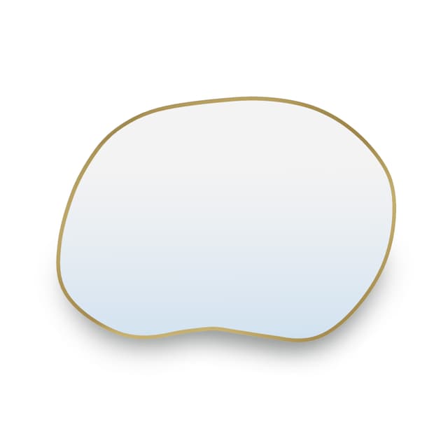 Irregular mirror Contorno II 90x64 cm, gold, Baltica - DIMENSION