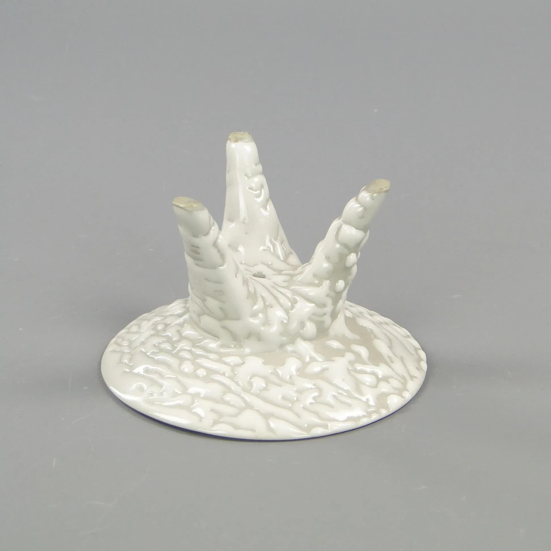 Bowl, ivory white ceramic, by W. Gołajewska, Poland, 1960s - 12032