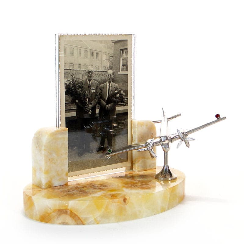 Ramka na zdjecie z modelem samolotu w stylu Art deco, lata 20. - 175960