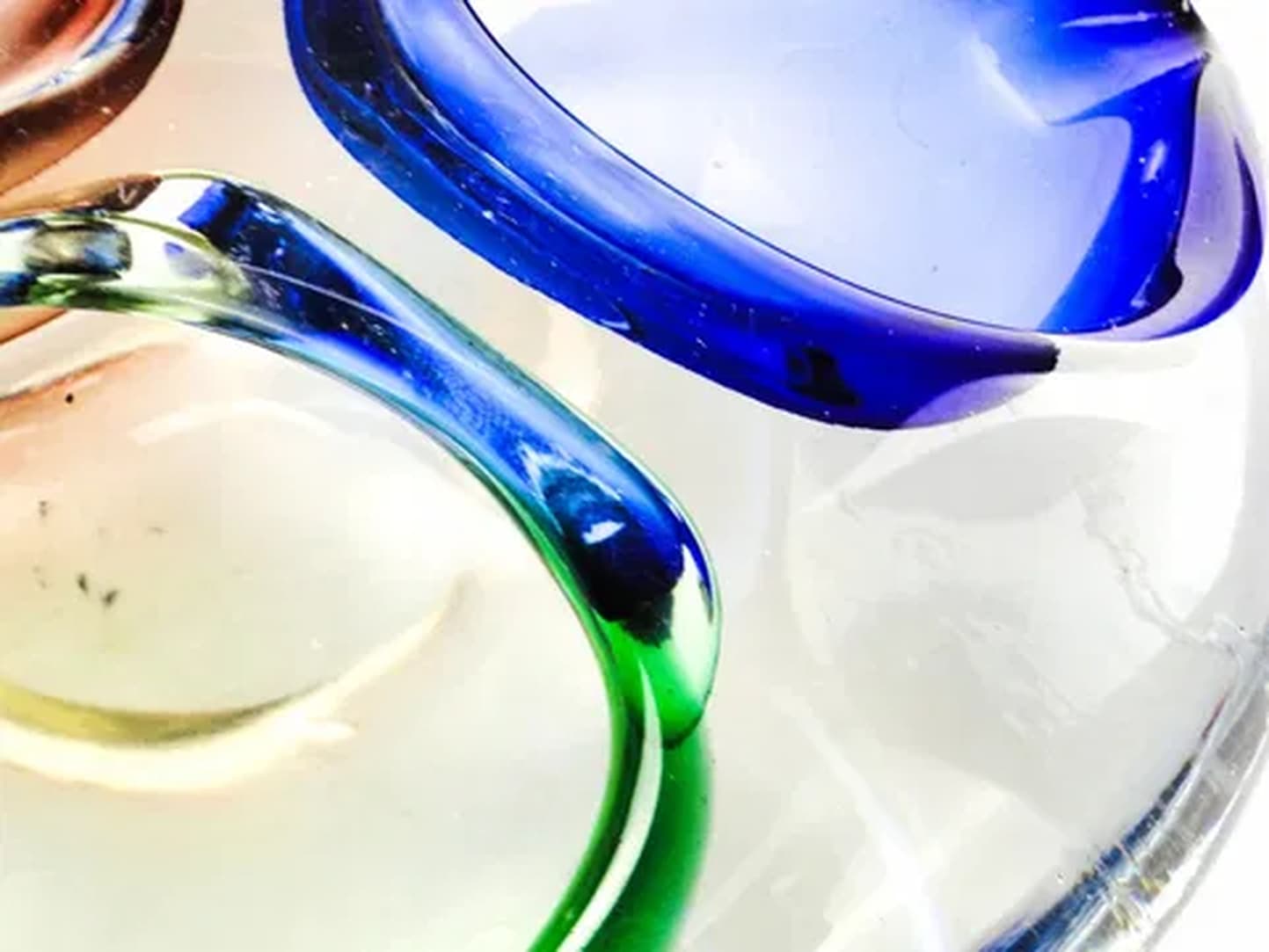 Przybornik postmodernizm, szkło wielokolorowe, Bohemia, Czechosłowacja, lata 60. - 175985