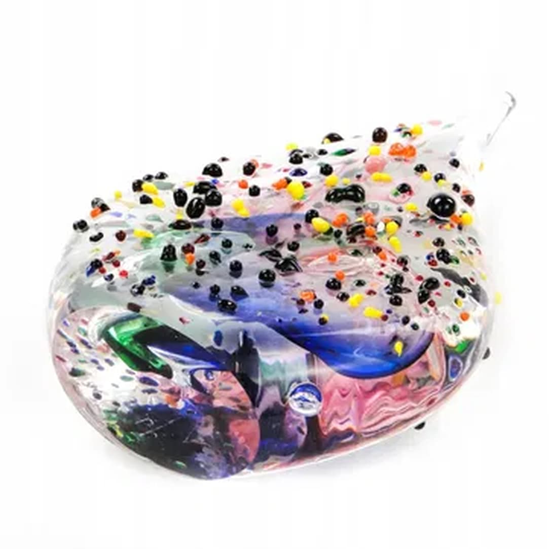 Decorative form, mid-century modern, glass, Czechoslovakia, 1960s. - 176031