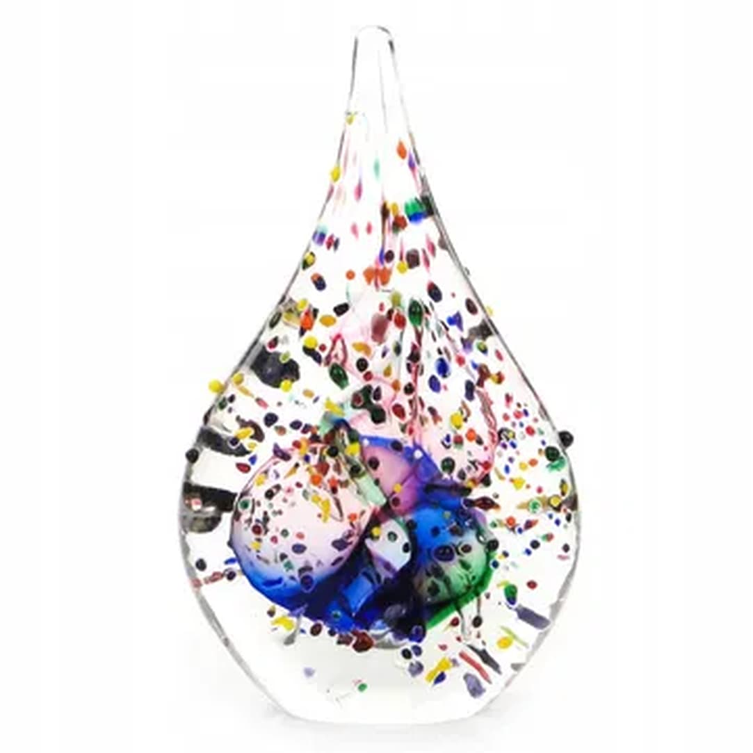 Decorative form, mid-century modern, glass, Czechoslovakia, 1960s.