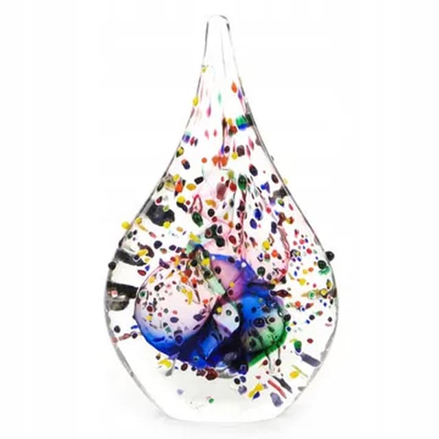 Decorative form, mid-century modern, glass, Czechoslovakia, 1960s. - DIMENSION