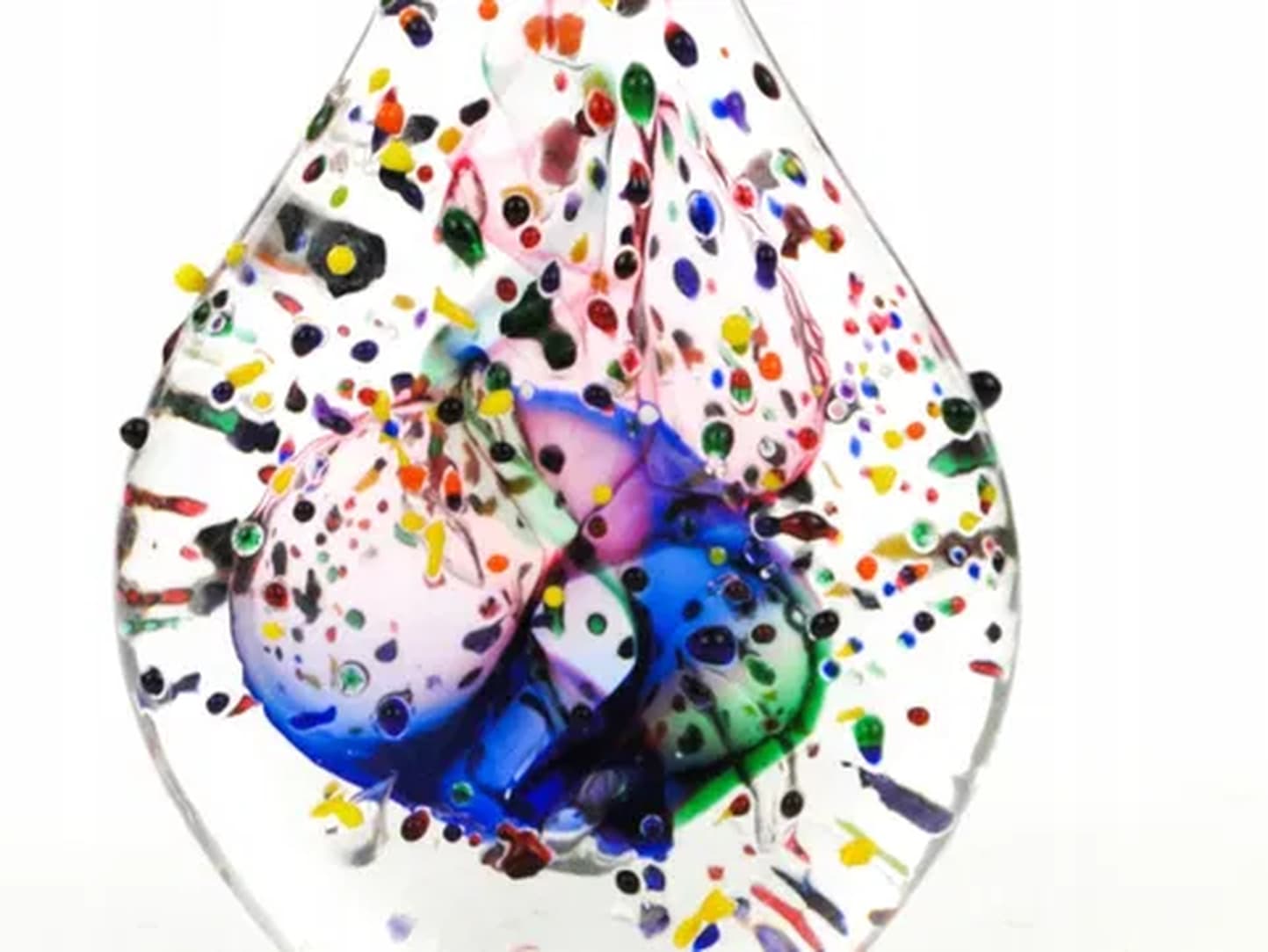 Decorative form, mid-century modern, glass, Czechoslovakia, 1960s. - 176027