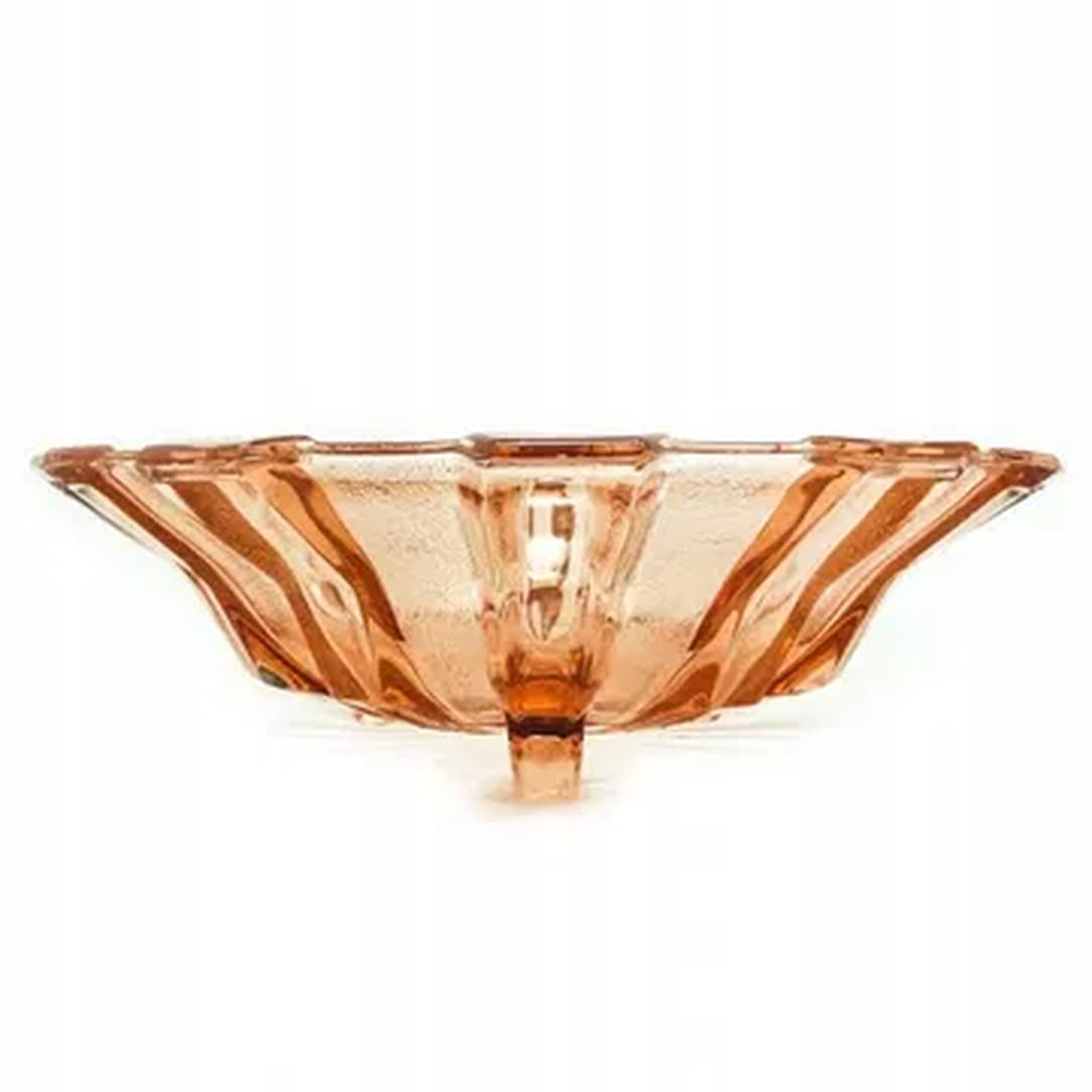 Art Deco centerpiece bowl, glass, Val Saint Lambert, Belgium, 1950s. - 176041