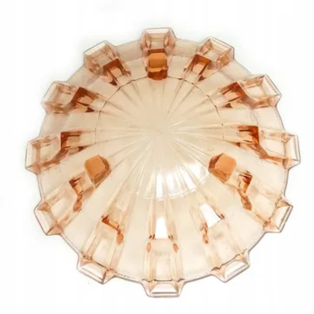 Art Deco centerpiece bowl, glass, Val Saint Lambert, Belgium, 1950s. - 176045