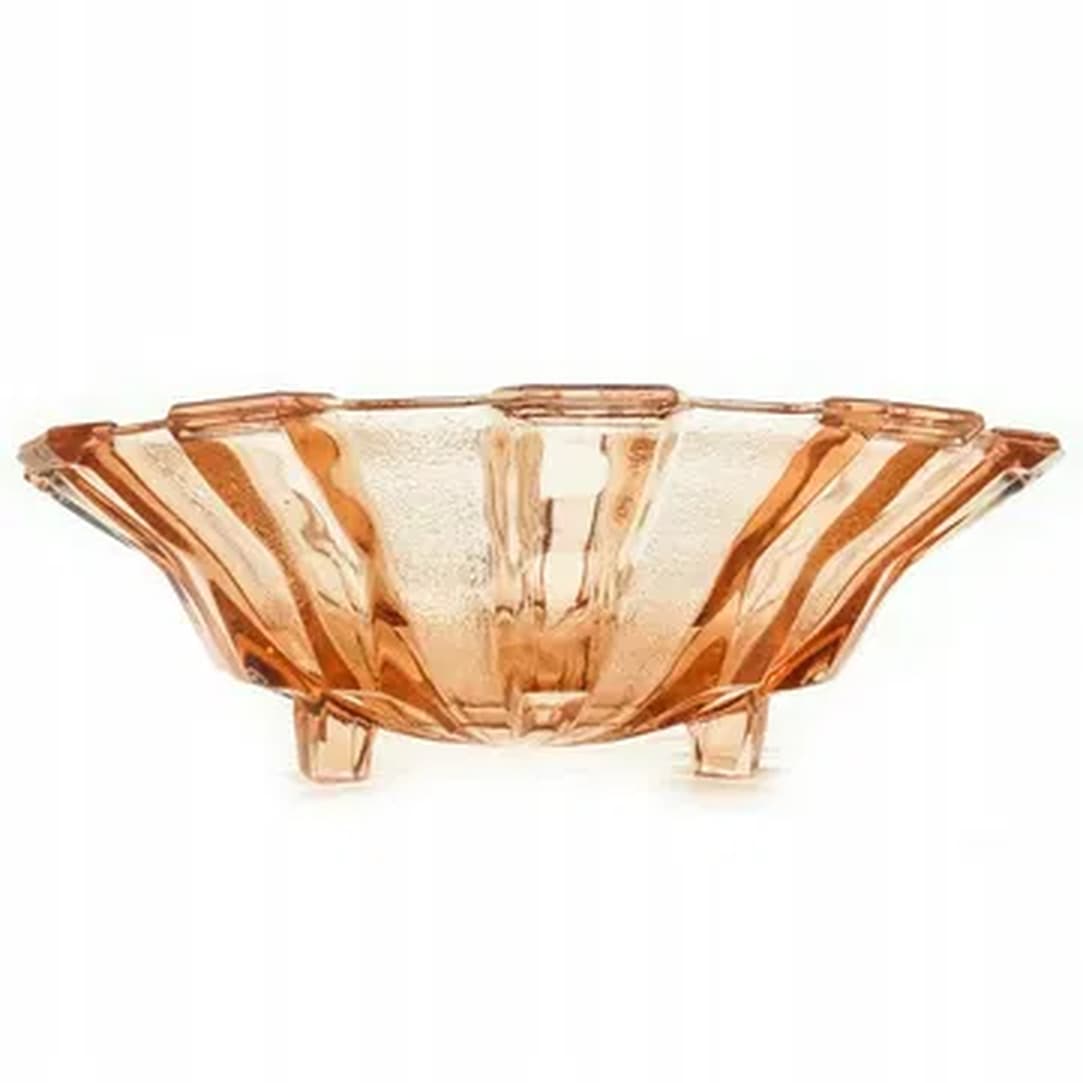 Art Deco centerpiece bowl, glass, Val Saint Lambert, Belgium, 1950s. - 176043