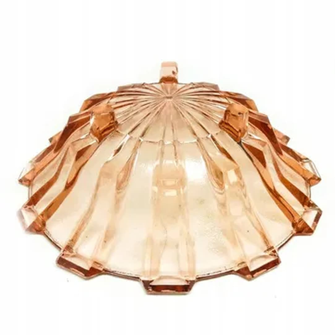 Art Deco centerpiece bowl, glass, Val Saint Lambert, Belgium, 1950s. - 176044