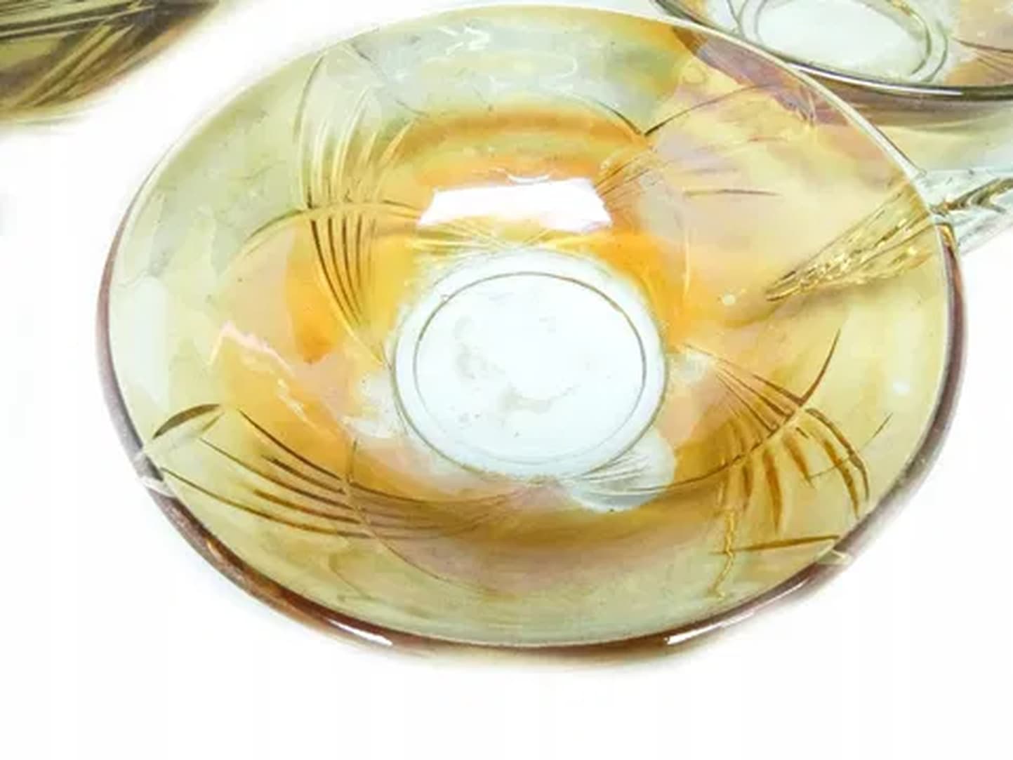 Art Deco comport, pressed glass, Poland, 1930s. - 176059