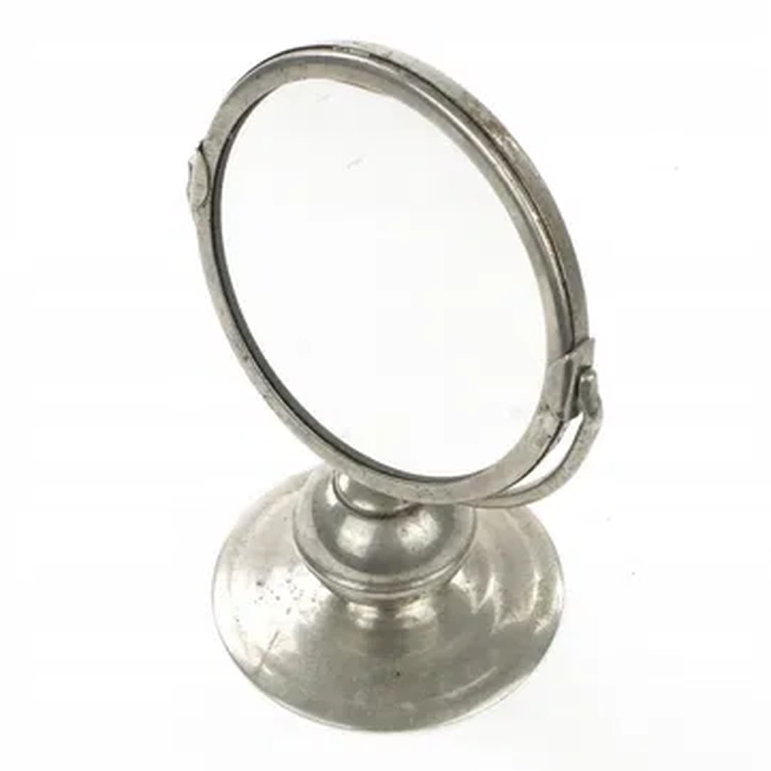 Art Deco mirror, nickel-plated brass, Poland, 1950s. - 176080