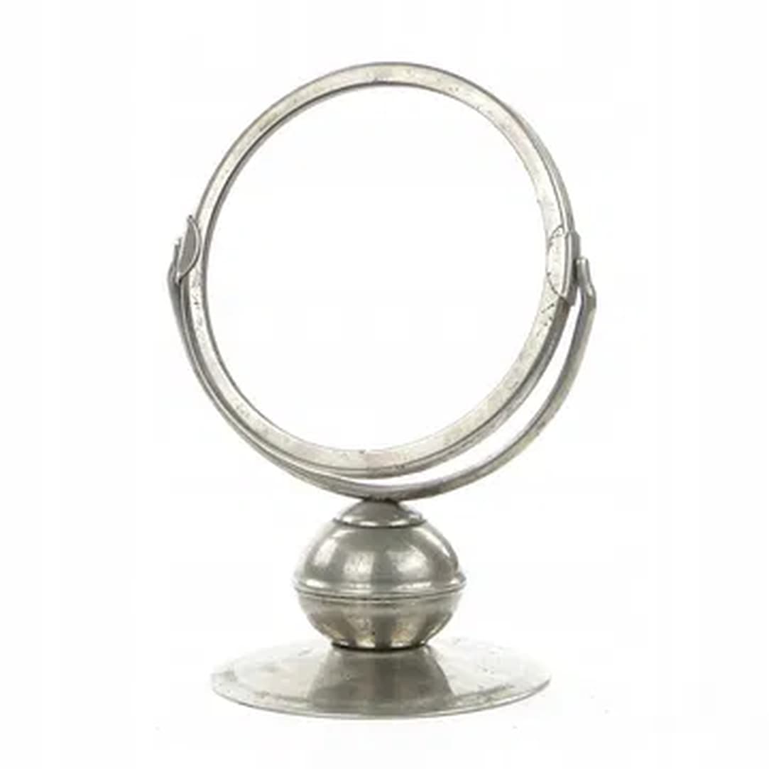 Art Deco mirror, nickel-plated brass, Poland, 1950s. - 176076