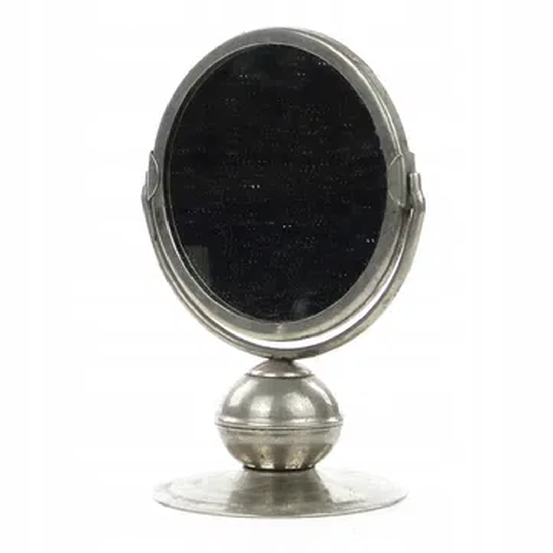 Art Deco mirror, nickel-plated brass, Poland, 1950s. - 176077