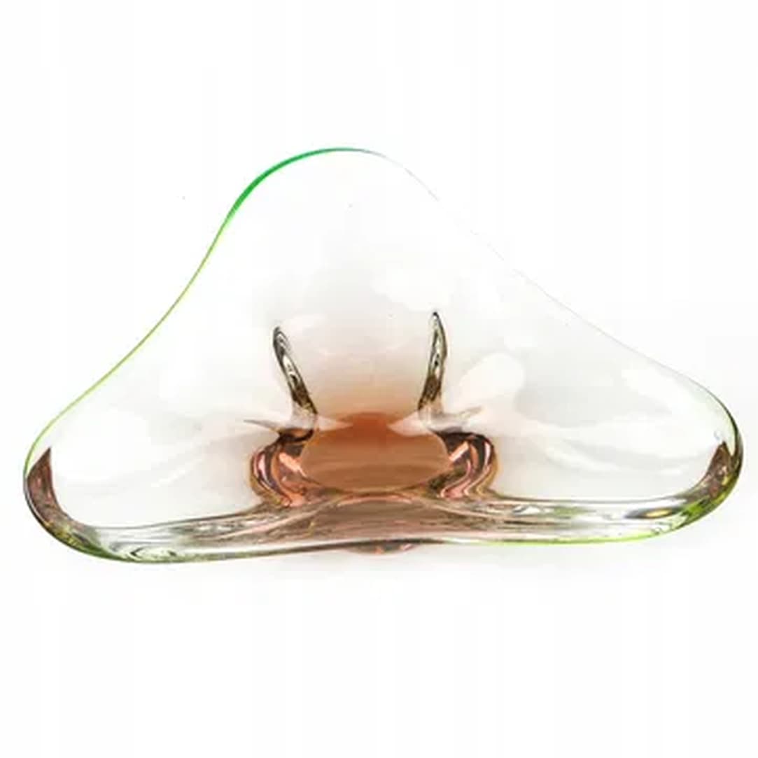 Mid-century modern centerpiece, glass, by J. Hospodka, Czechoslovakia, 1960s. - 176087